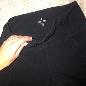 Athleta Black Size 6 “salutation kick flare” crop